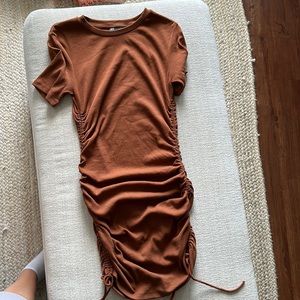 Zara rouched tie dress